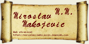 Miroslav Makojević vizit kartica